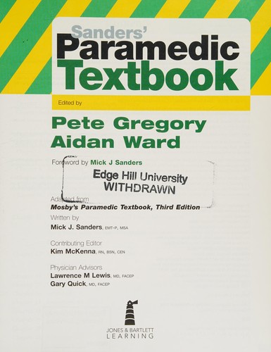 Cover for Paramedic Textbook