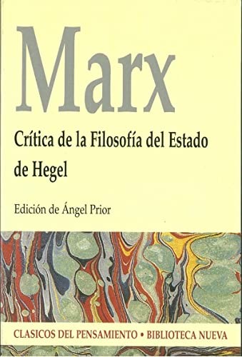 Cover for Crítica de la Filosofía del Estado de Hegel