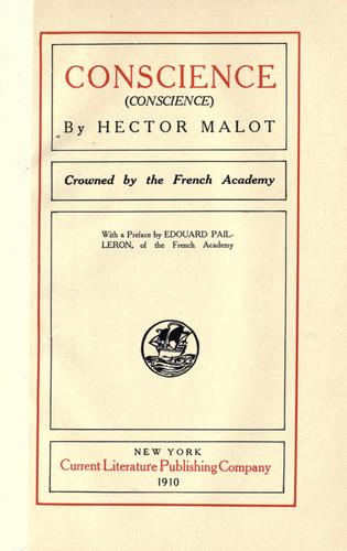 Cover for Conscience (Conscience).