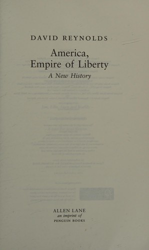 Cover for America, empire of liberty