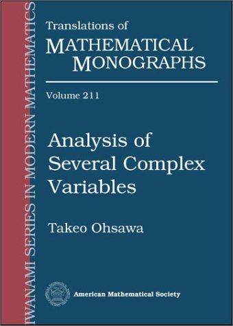 Cover for Analysis of Several Complex Variables