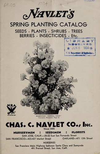 Cover for Navlet's spring planting catalog
