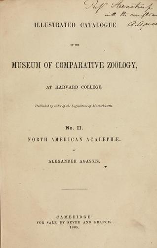 Cover for North American Acalephæ
