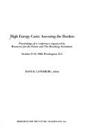 Cover for High energy costs--assessing the burden