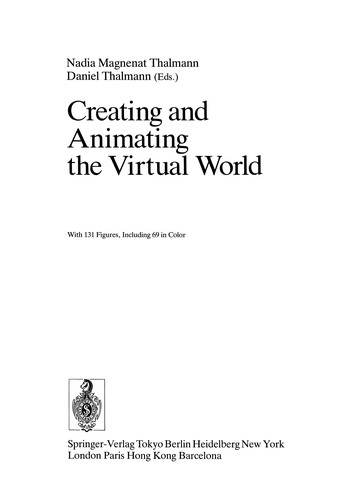 Cover for Creating and Animating the Virtual World