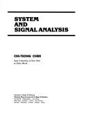 Cover for System and signal analysis