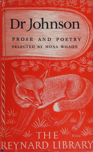 Cover for JOHNSON. Prose and Poetry.