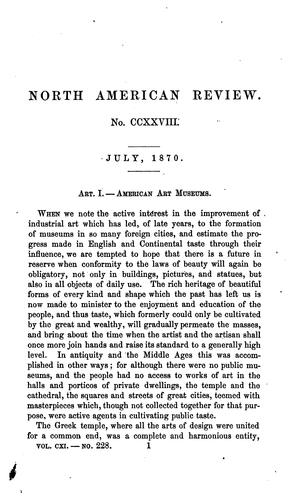 Cover for The North American Review