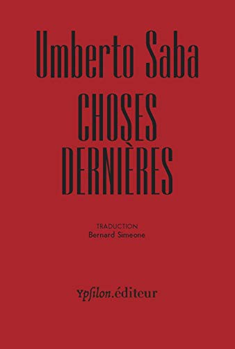 Cover for Choses dernières