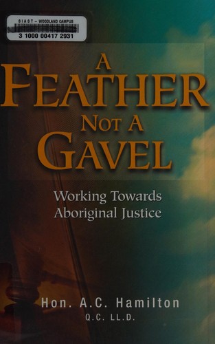 Cover for A feather, not a gavel