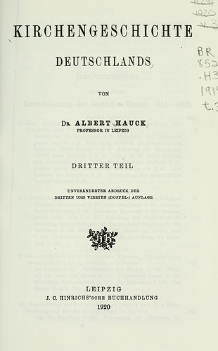 Cover for Kirchengeschichte Deutschlands