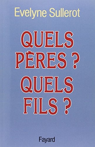 Cover for Quels pères? Quels fils?