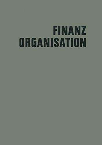 Cover for Finanzorganisation