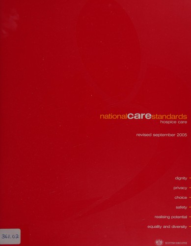 Cover for National care standards