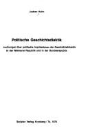 Cover for Politische Geschichtsdidaktik