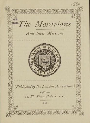 Cover for The Moravians and their missions