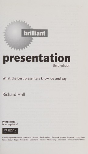 Cover for Brilliant presentation