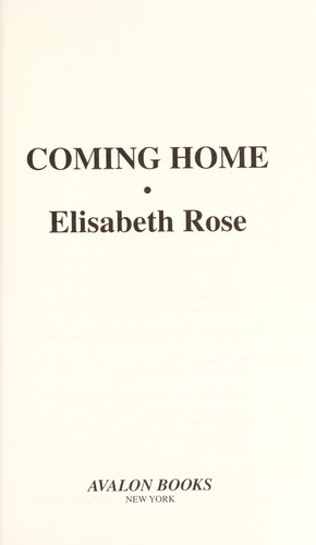 Cover for Coming home