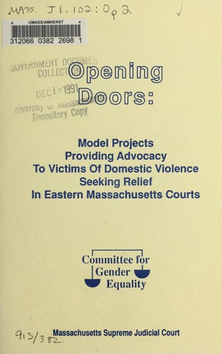Cover for Opening doors