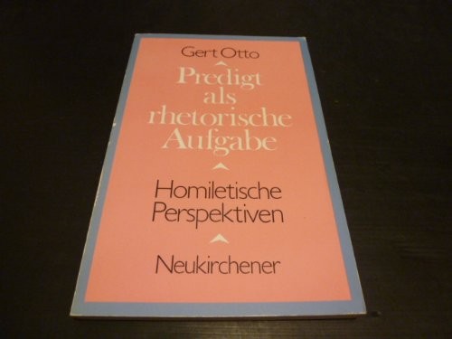 Cover for Predigt als rhetorische Aufgabe