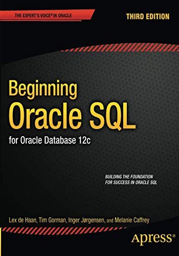 Cover for Beginning Oracle SQL: For Oracle Database 12c
