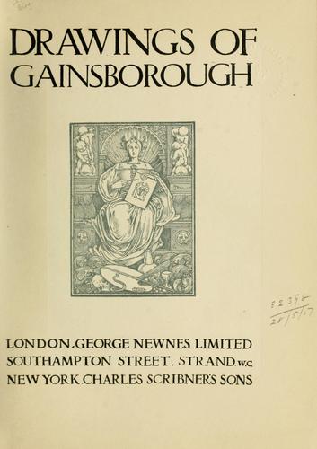 Cover for Drawings of Gainsborough