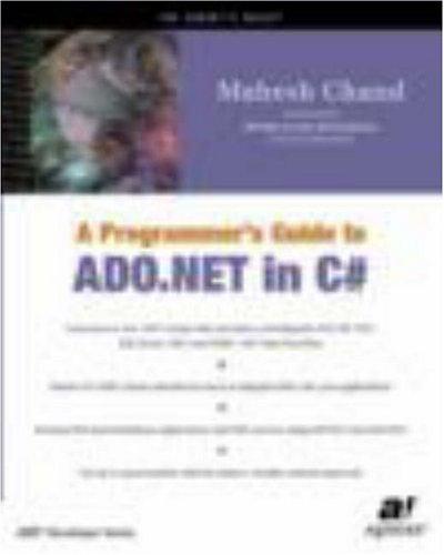 Cover for A Programmer's Guide to ADO .NET in C#