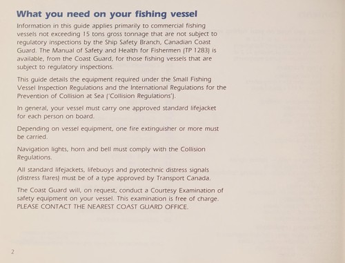 Cover for Safety handbook for the inshore fisherman.