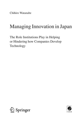 Cover for Managing innovation in Japan