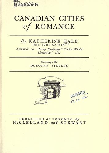 Cover for Canadian cities of romance