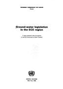 Cover for Ground-water legislation in the ECE region