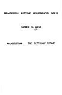 Cover for Mandelstam