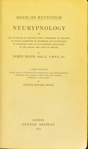 Cover for Braid on hypnotism