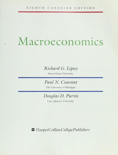 Cover for Macroeconomics
