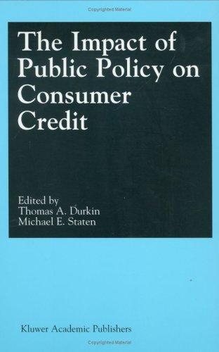 Cover for The Impact of Public Policy on Consumer Credit