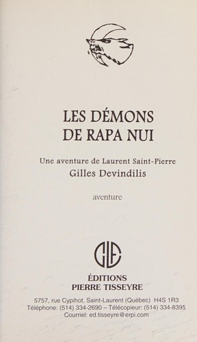Cover for Les démons de Rapa Nui