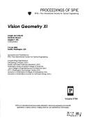 Cover for Vision Geometry XI (Proceedings of SPIE)