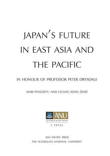 Cover for Japan's future in East Asia and the Pacific