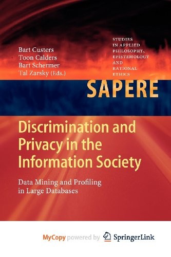 Cover for Discrimination and Privacy in the Information Society