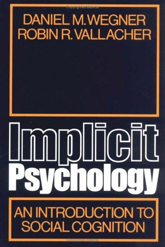 Cover for Implicit psychology