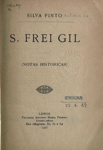 Cover for S. Frei Gil