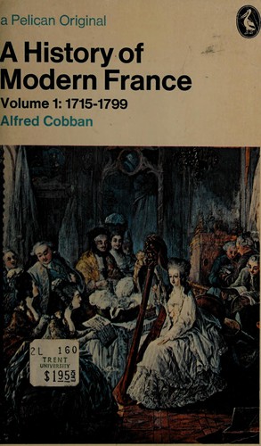 Cover for A history of modern France