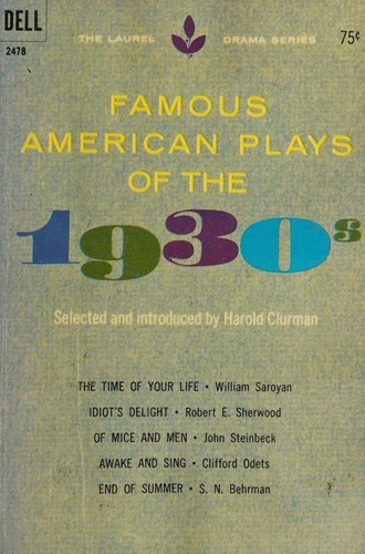 Cover for Famous American plays of the 1930s