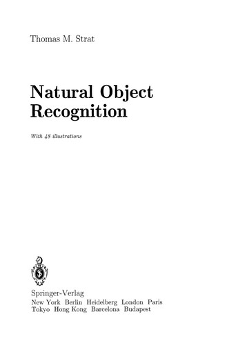 Cover for Natural Object Recognition