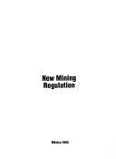 Cover for New mining regulation.