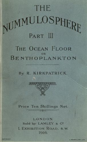 Cover for The nummulosphere 