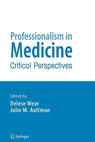 Cover for Professionalism in Medicine