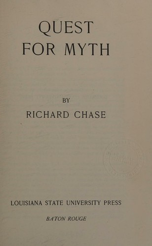 Cover for Quest for myth