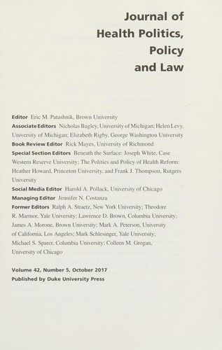 Cover for Politics and Challenges of Achieving Health Equity
