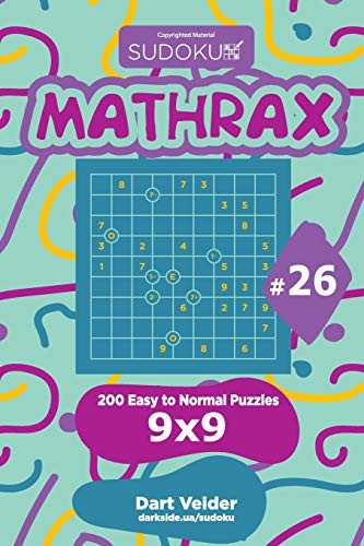Cover for Sudoku Mathrax - 200 Easy to Normal Puzzles 9x9